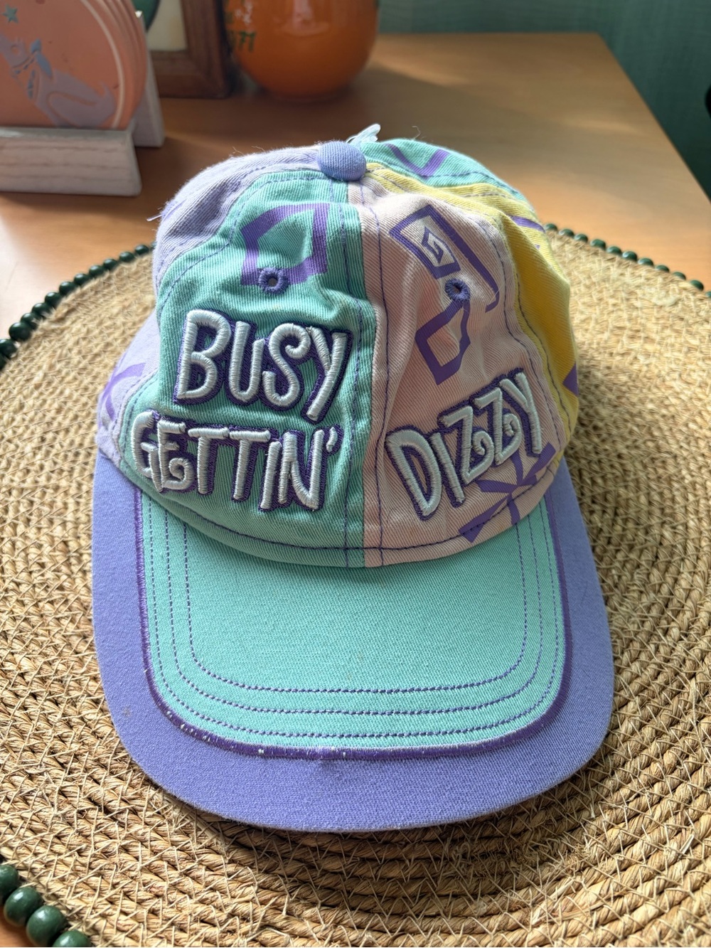 Disneyland ‘Busy Gettin’ Dizzy Alice In Wonderland Teacups Adult Baseball Hat